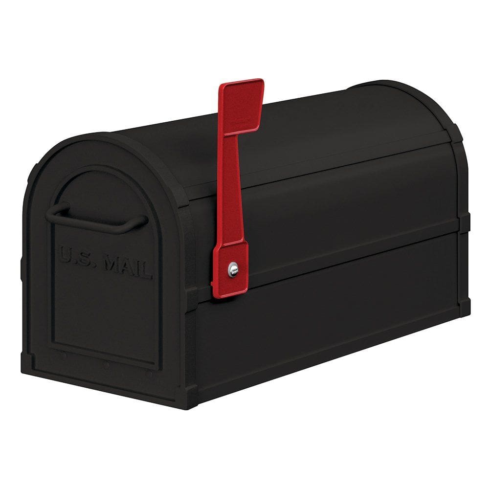 Caixa de correio Salsbury 4850BLK Heavy Duty Rural Black Aluminium