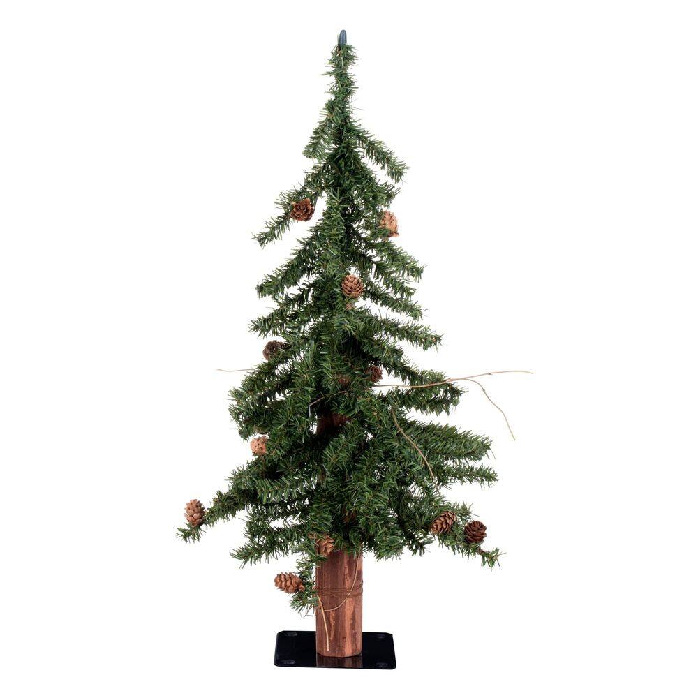 Árvore de Natal Vickerman Alpine 60cm sem iluminação com pinha