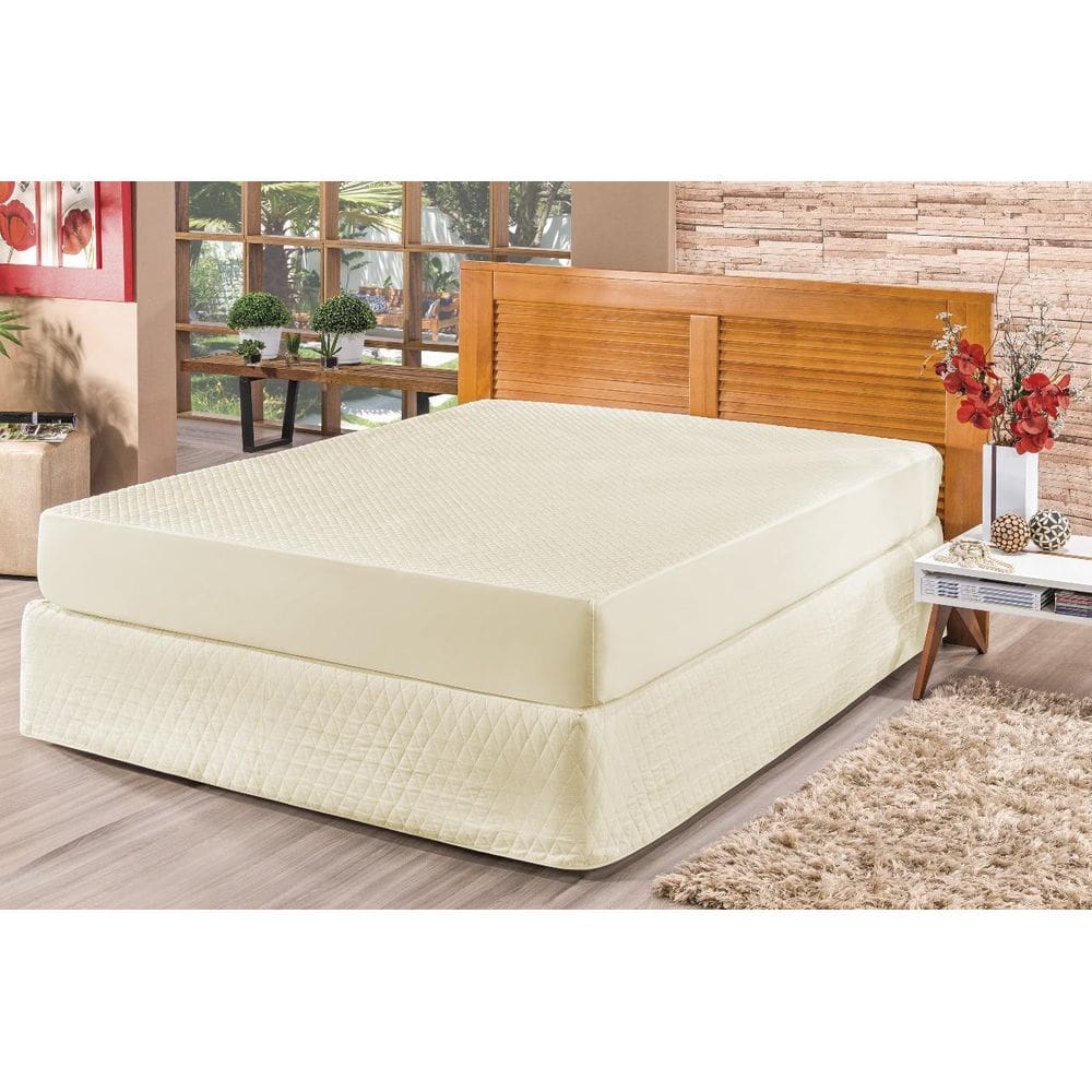 Capa De Colchão Impermeável Solteiro King Cama Viúva Palha
