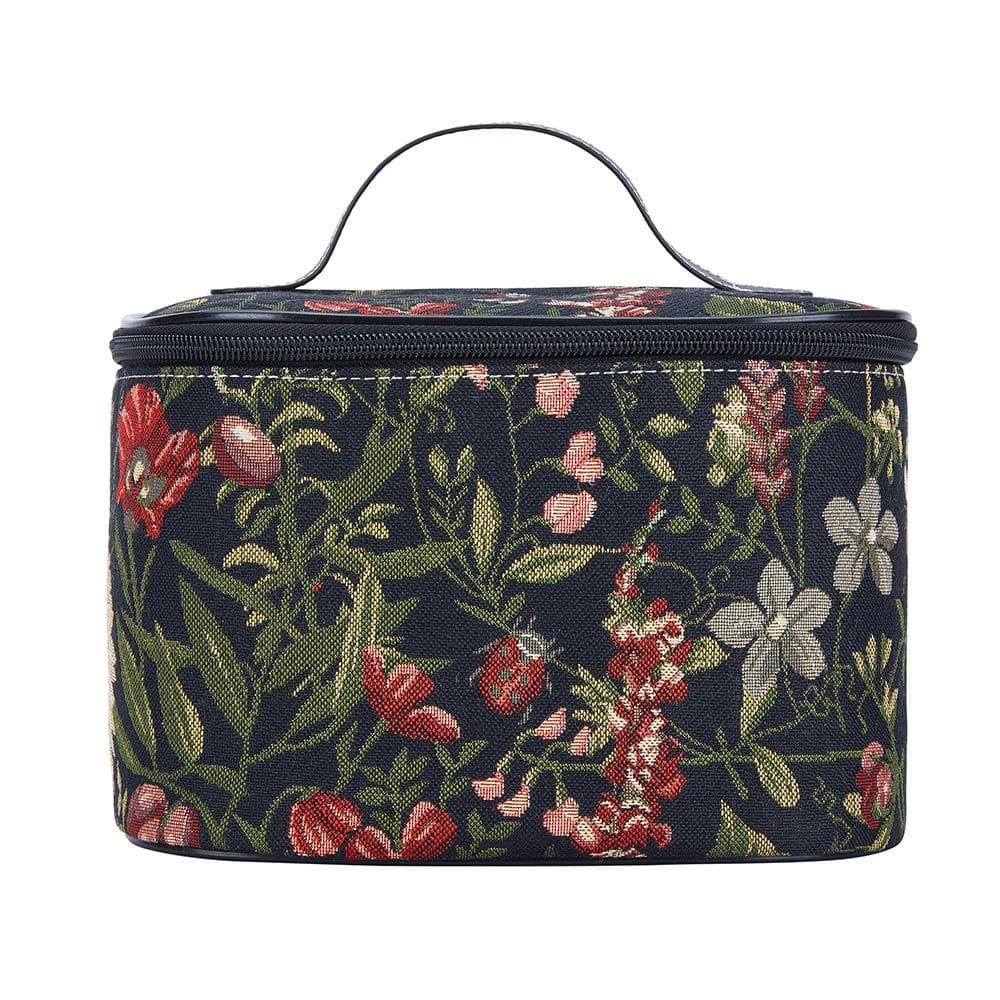 Bolsa de higiene Signare Morning Garden Black Design para mulheres