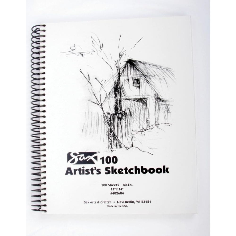 Caderno de esboços Sax Artists Spiral Bound Sulphite 11x14" 100 She