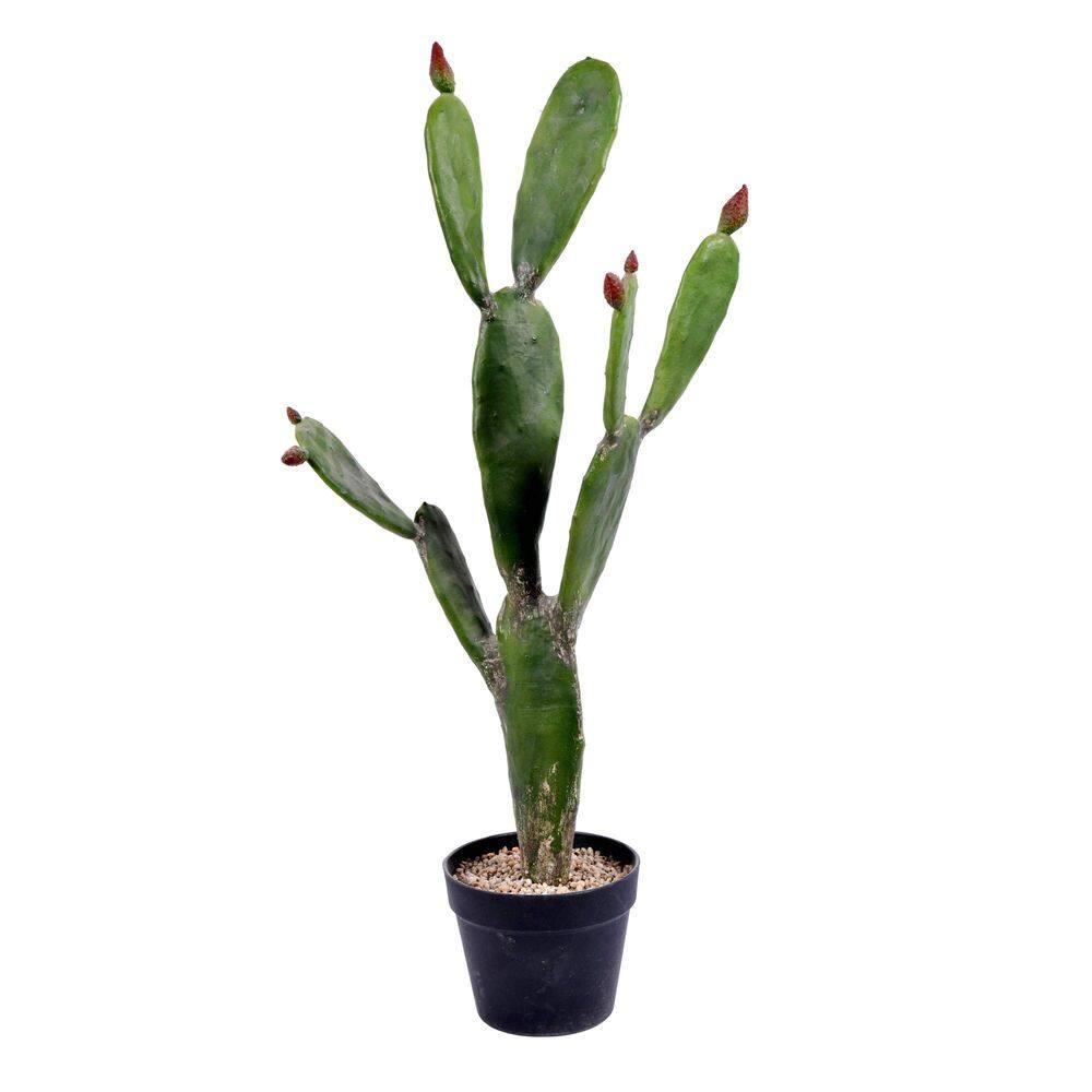 Cacto artificial Vickerman Everyday 34 polegadas com vaso preto