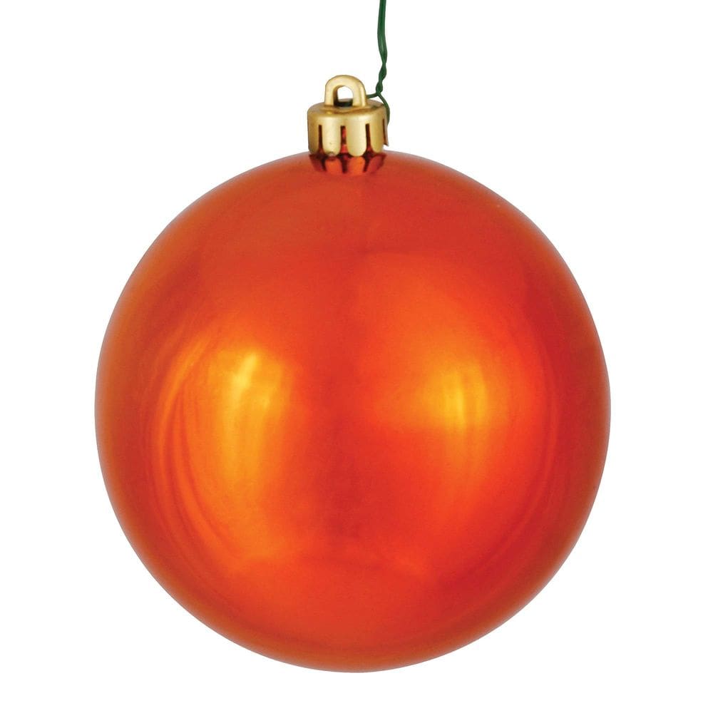 Bola de ornamento Vickerman Laranja Polida 200mm