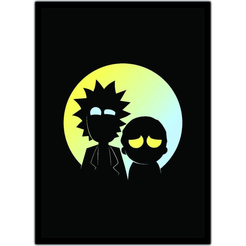 Quadro Anime Rick And Morty Desenho Com Moldura G02
