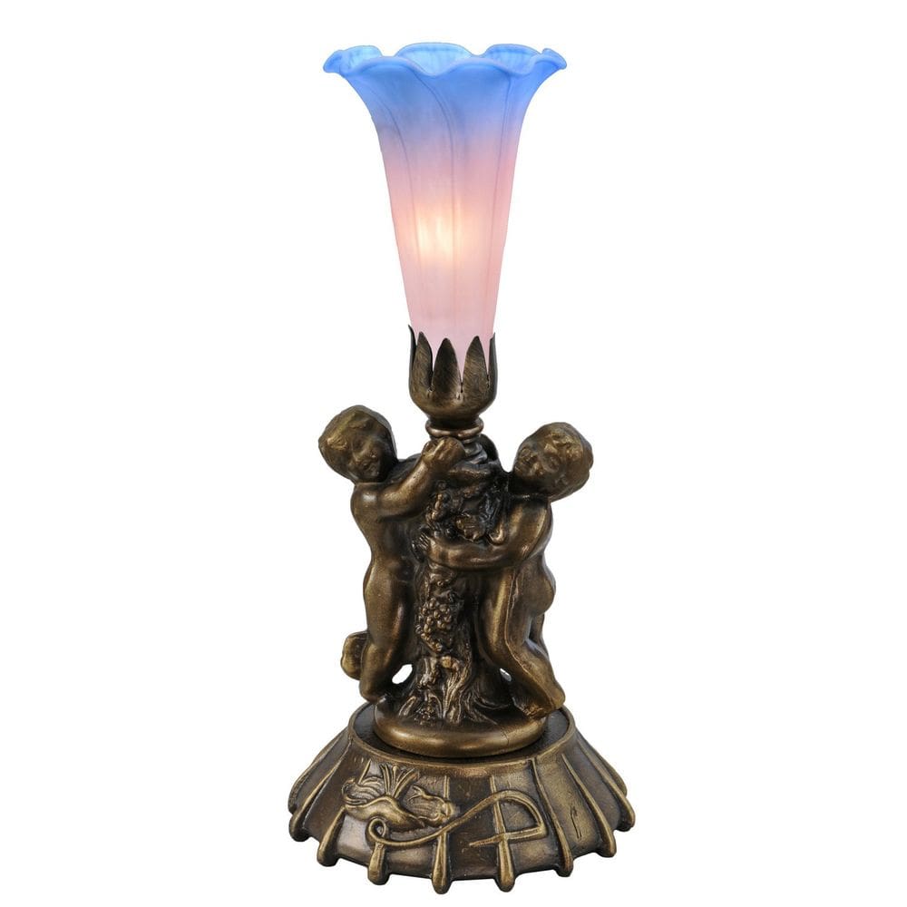 Lâmpada Meyda Tiffany 12454 Twin Cherub Novelty Victorian Style