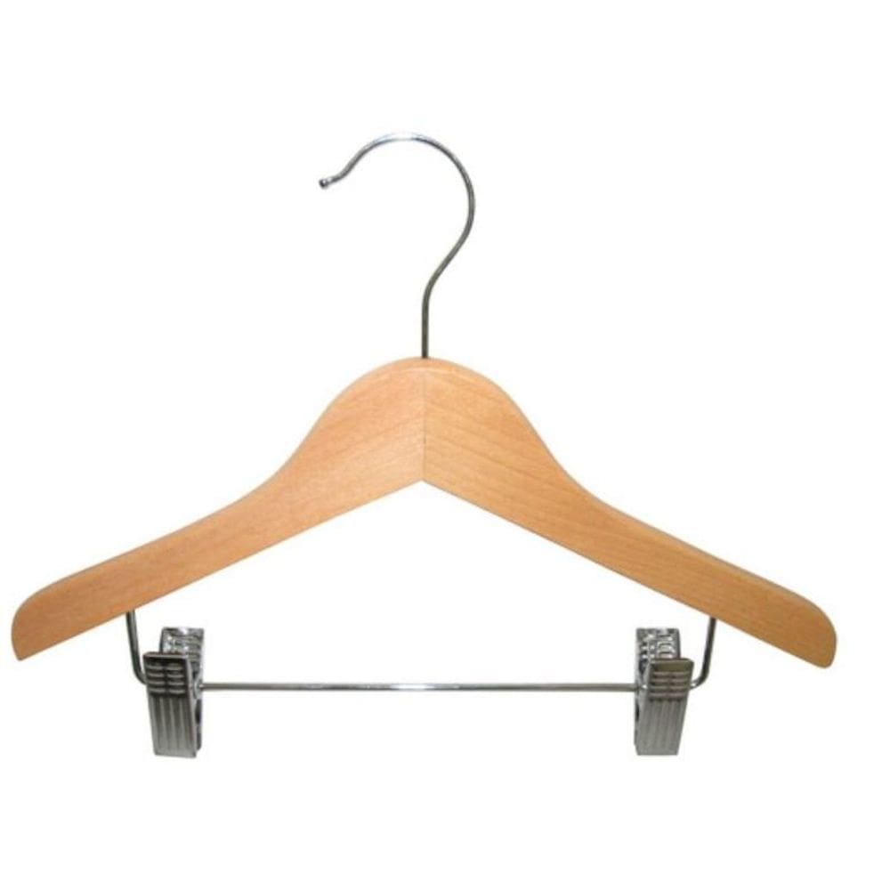 Cabide Madeira Infantil Com Presilha