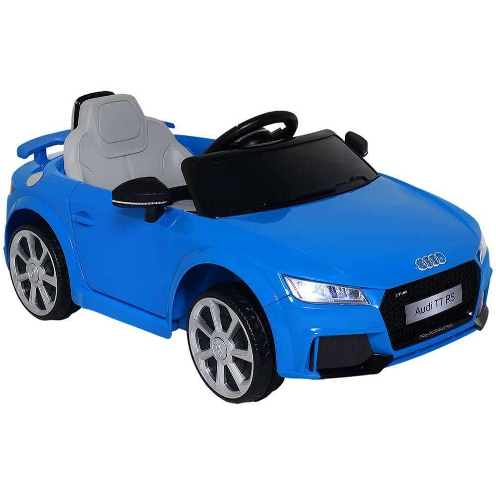 Carro Elétrico Infantil 12V Audi TT RS Azul com Controle BEL