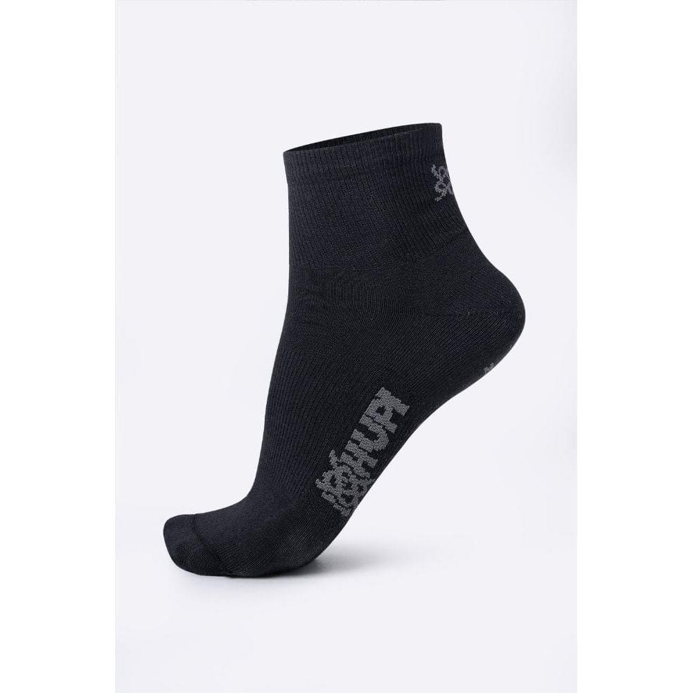 Meia HUPI Casual Cano Curto Algodão Preto