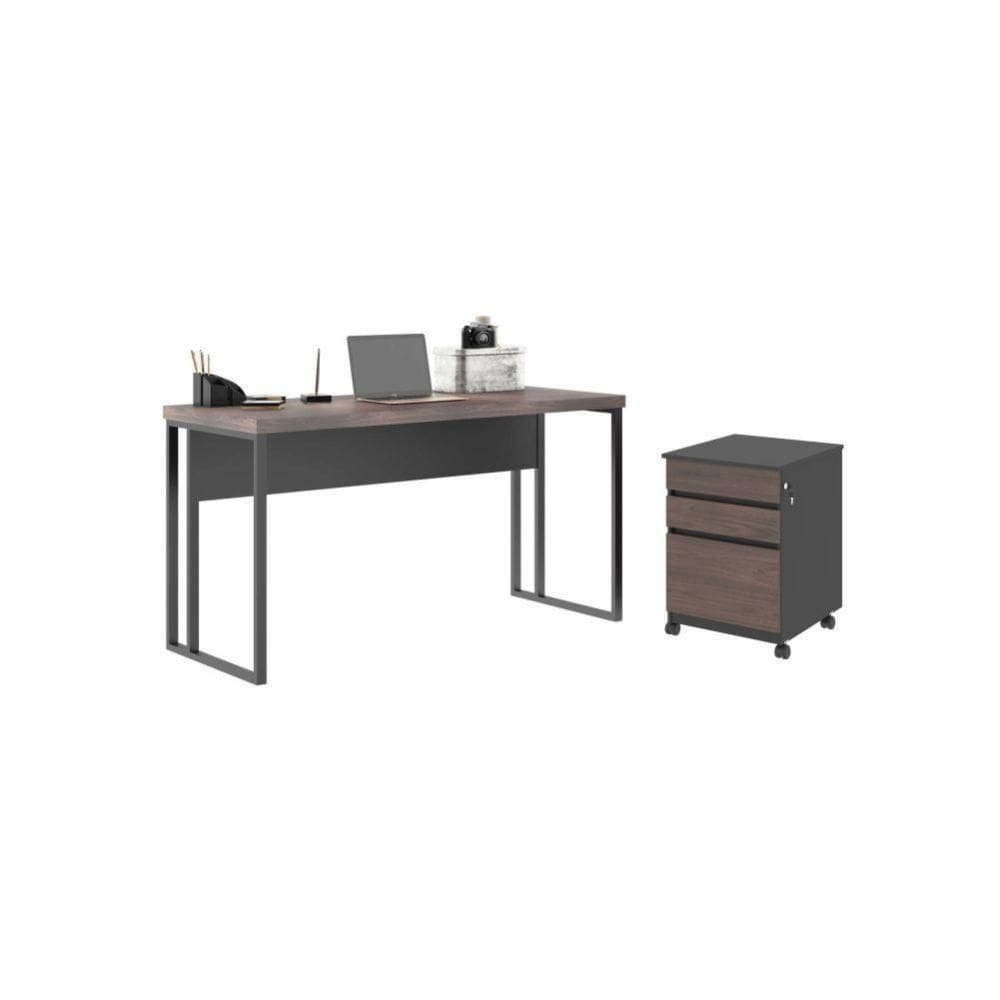 Mesa E Gaveteiro Bela Freijo Preto