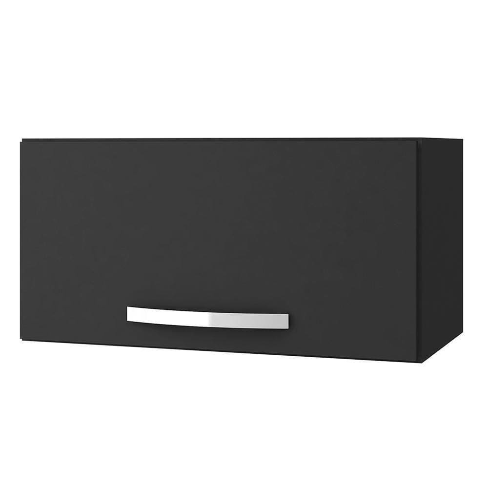 Armário Aéreo Para Geladeira 1 Porta 60cm Cinza
