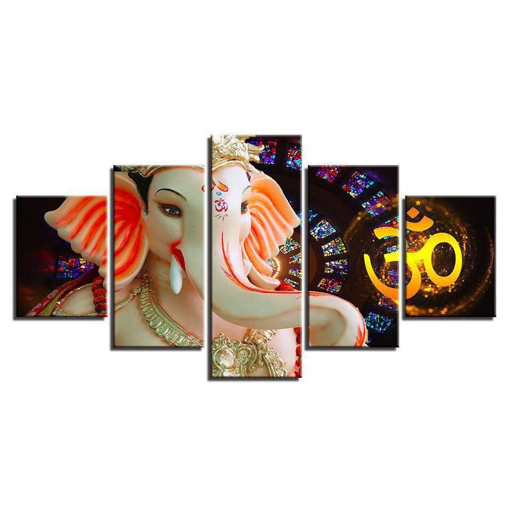 Quadros Decorativos Mosaico Sala Religiao Elefante Ganesh