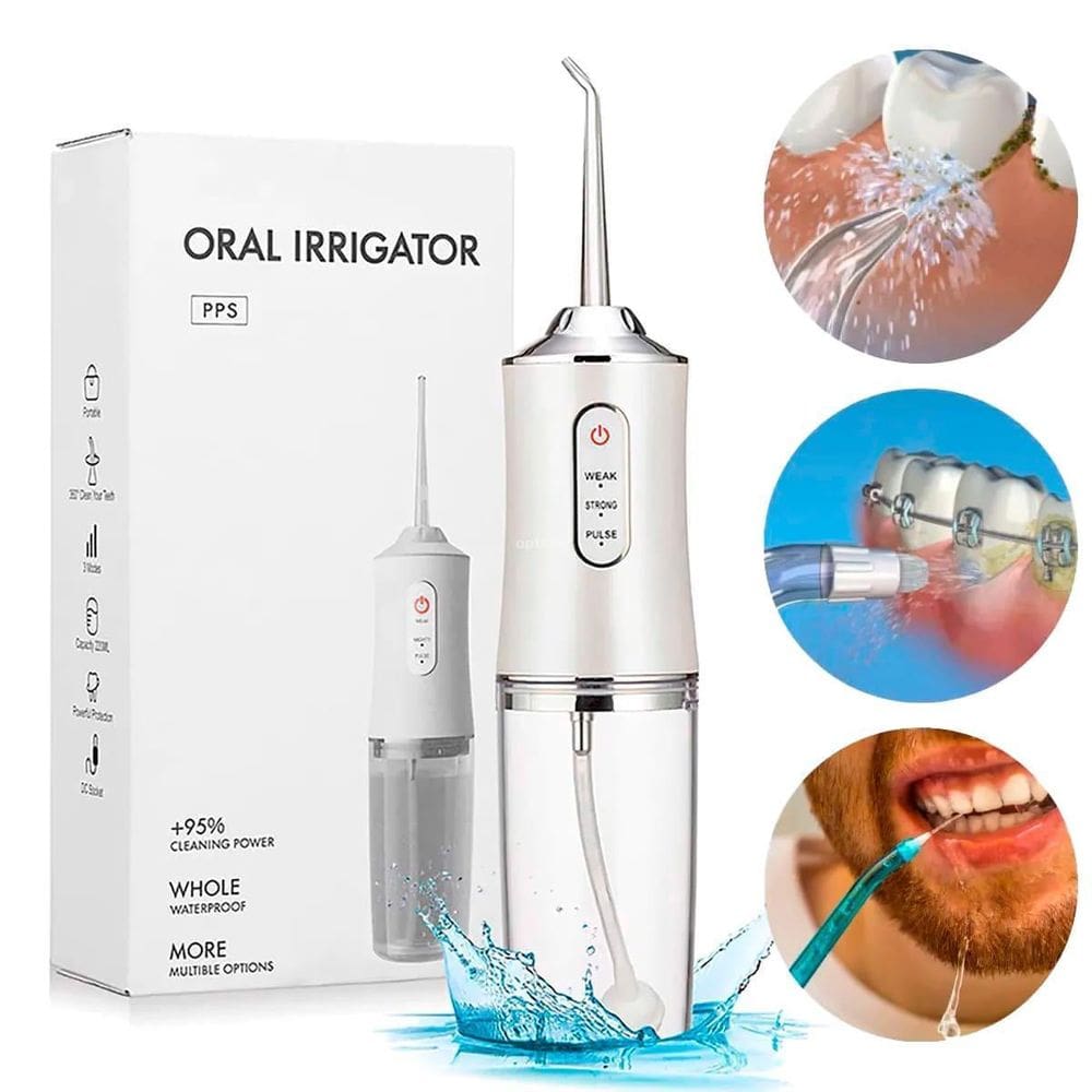 Irrigador Oral Bucal Portátil Limpeza Profunda Eficiente