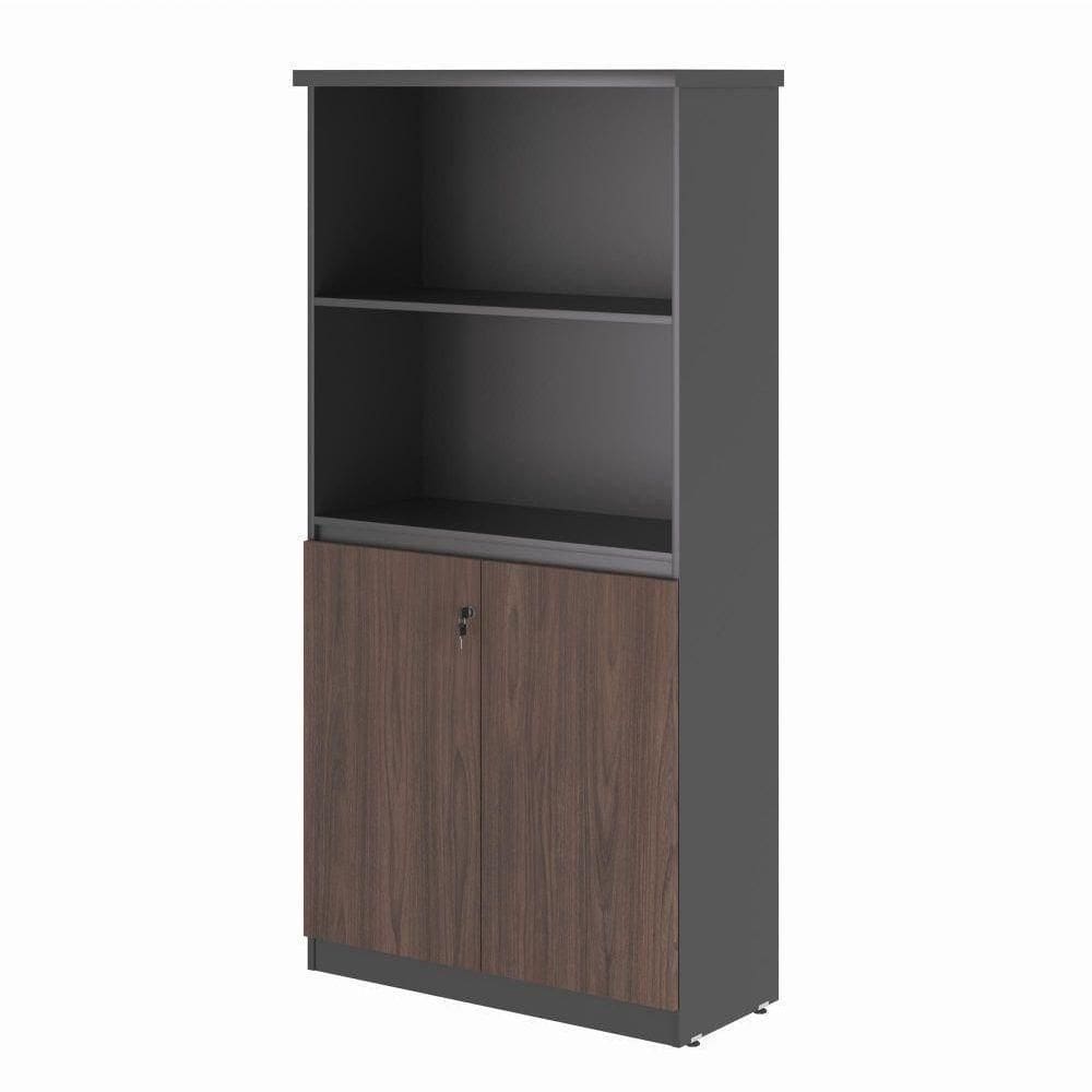 Estante Com 3 Prateleiras Safira Freijo Preto