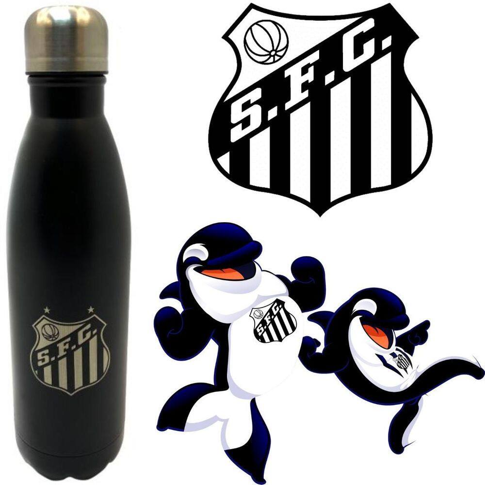 Cantil Esportivo Aço Inox Santos 750Ml Leve E Fácil Usar