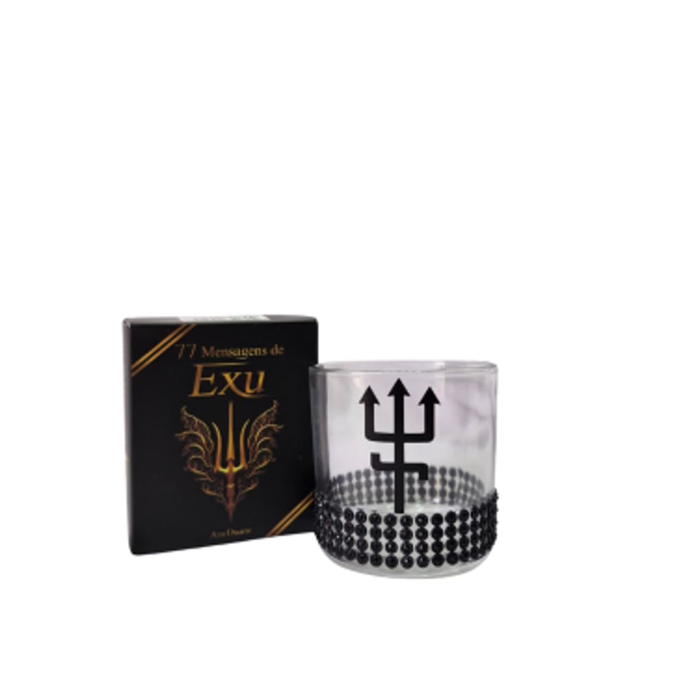 Kit Box Exu + Copo de Whisky Exu Tridente Preto