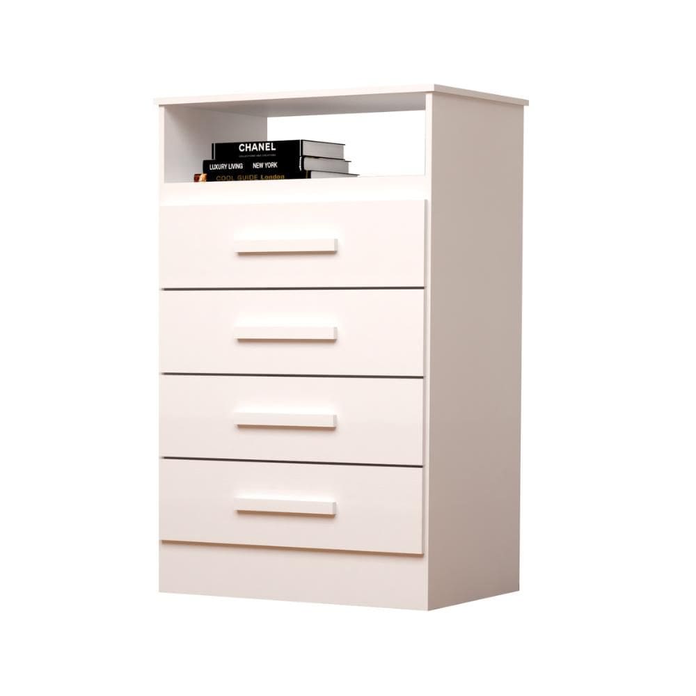 Cômoda Infantil Haiti 4 Gavetas e Nicho Superior 100% MDF - Linhamobília