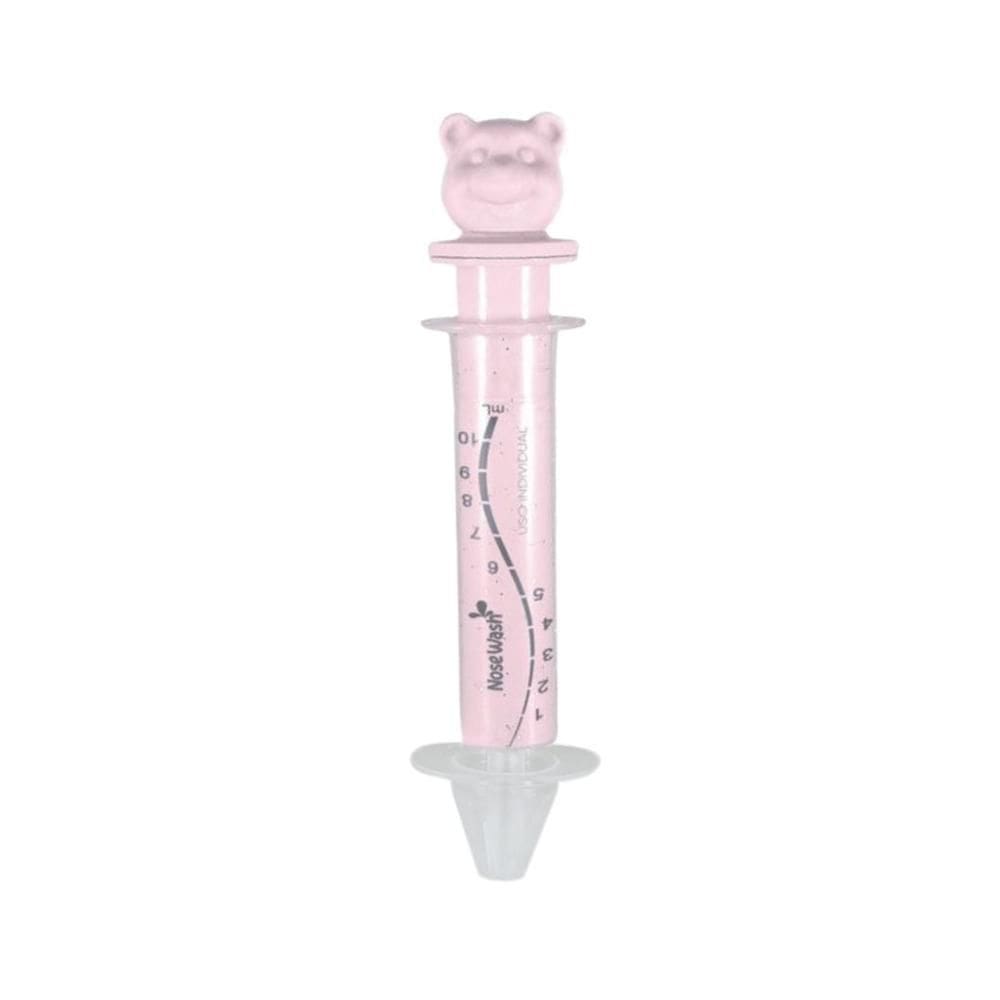 Seringa Para Lavagem Nasal Infantil Protect Sense 10ml Urso Rosa - NoseWash