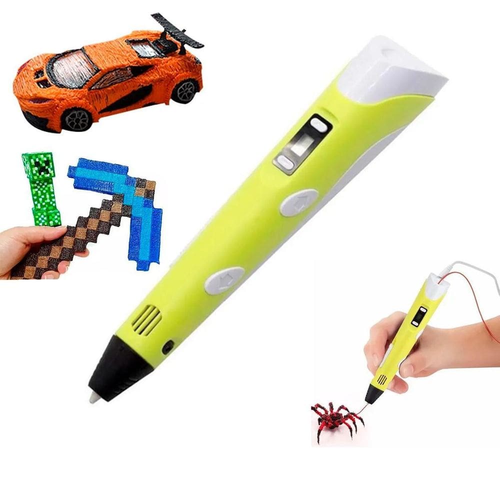 Caneta 3D Cores Infantil Colorido Educativo