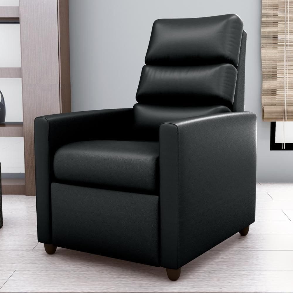 Poltrona Reclinável Saul Sintetico Preto