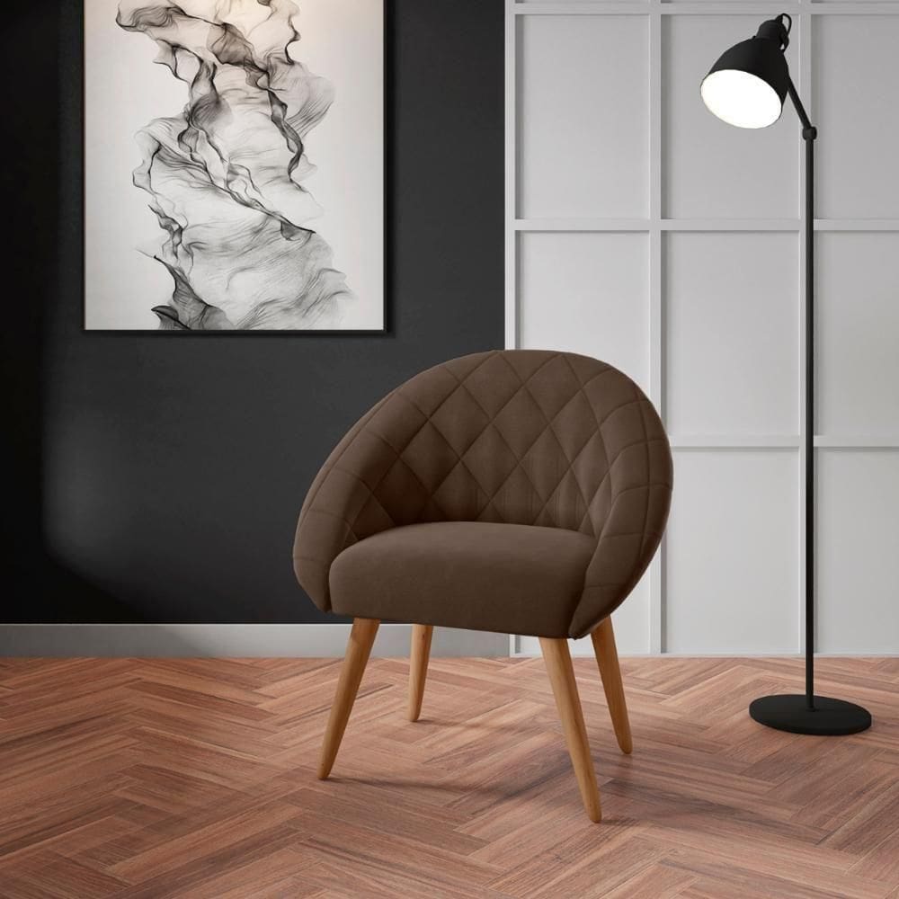 Poltrona Decorativa Maricá Inca Marrom