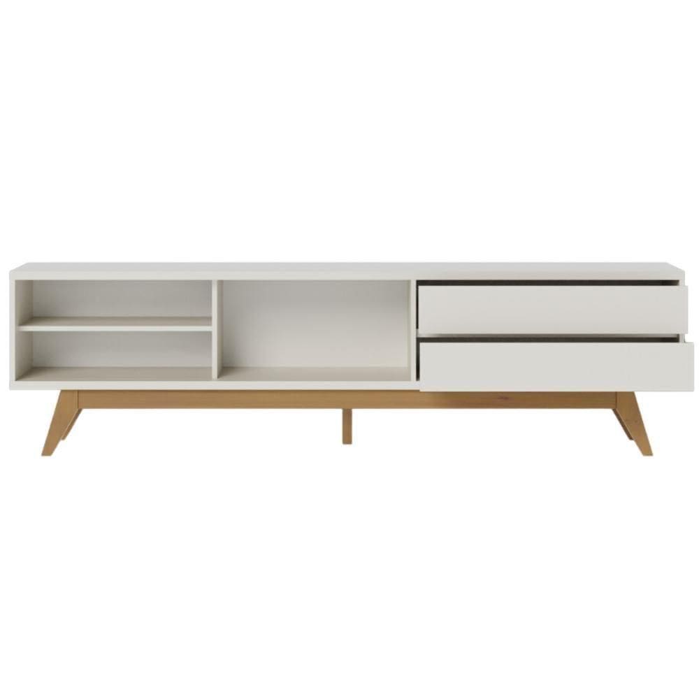 Rack Frisado Para Tvs 75 Calabria Off White Matte