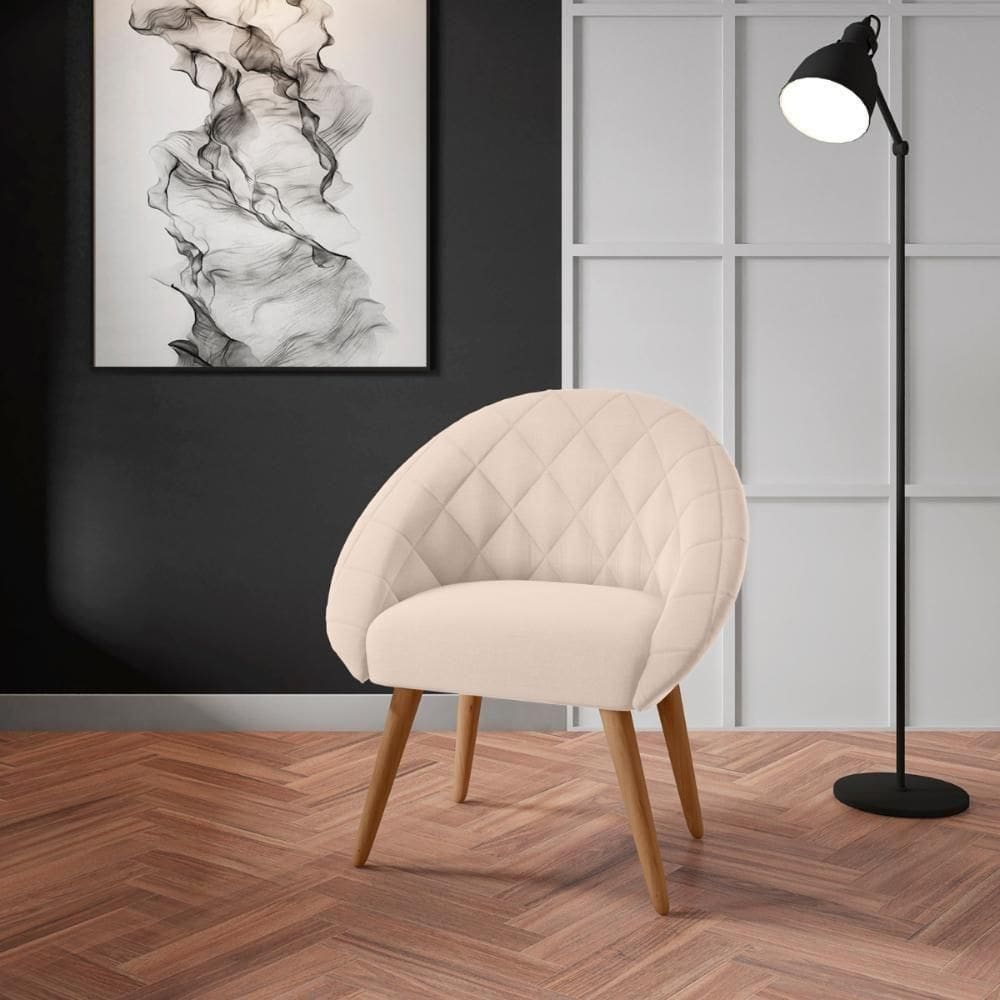 Poltrona Decorativa Maricá Linha Bege