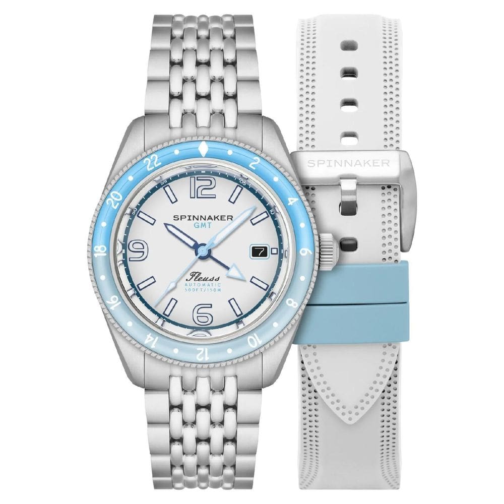 Relógio Spinnaker Fleuss Gmt Automatic Moon White Sp-5120-22