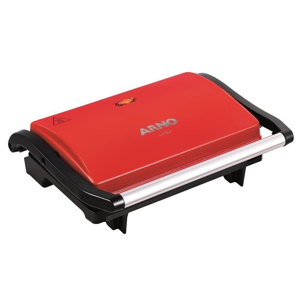 Grill Sanduciheira Arno Antiaderente 760w Luxx Red 220V