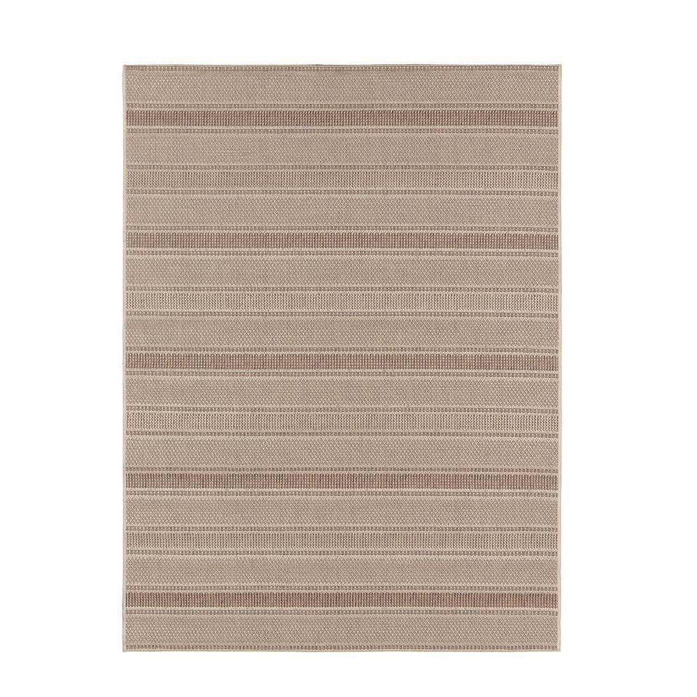 Tapete Sisal Eco-nature Riscas 87 Bege Marrom 1,00x1,50m
