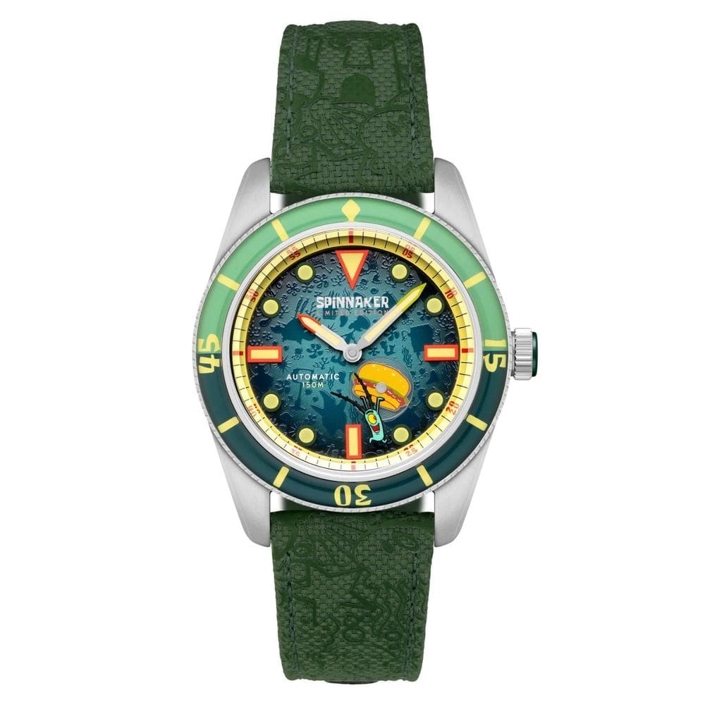 Relógio Spinnaker Fleuss Bob Esponja Plankton Green