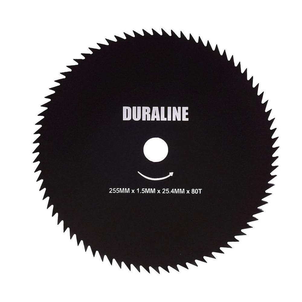 Disco Lâmina Para Roçadeira 80 Dentes 255mm Duraline
