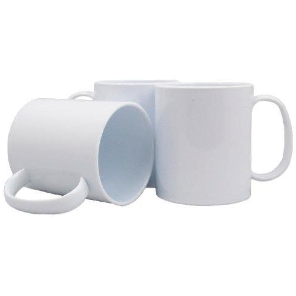Caneca Plastica Para Sublimação Branca 300Ml