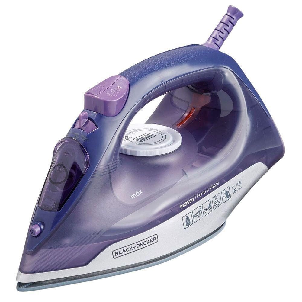 B&d 220 Ferro A Vapor Fx2550 Lilas/branco 220v