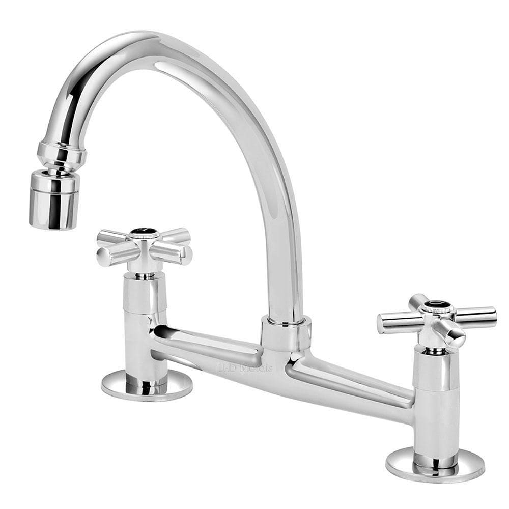 Torneira Misturador Cozinha Arejador Articulado Mesa Cr 1/4V