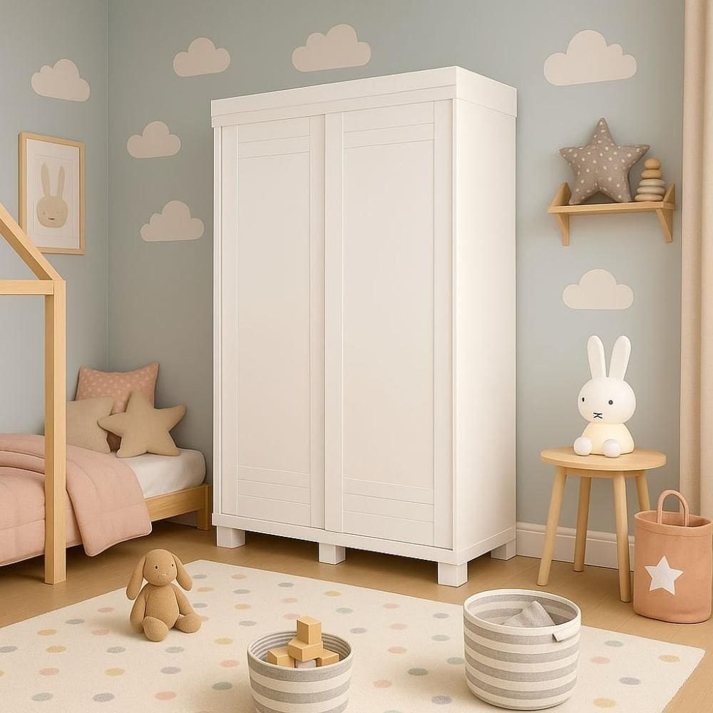 Guarda-Roupa Infantil França 2 Portas e 2 Gavetas 100% MDF Linhamobília