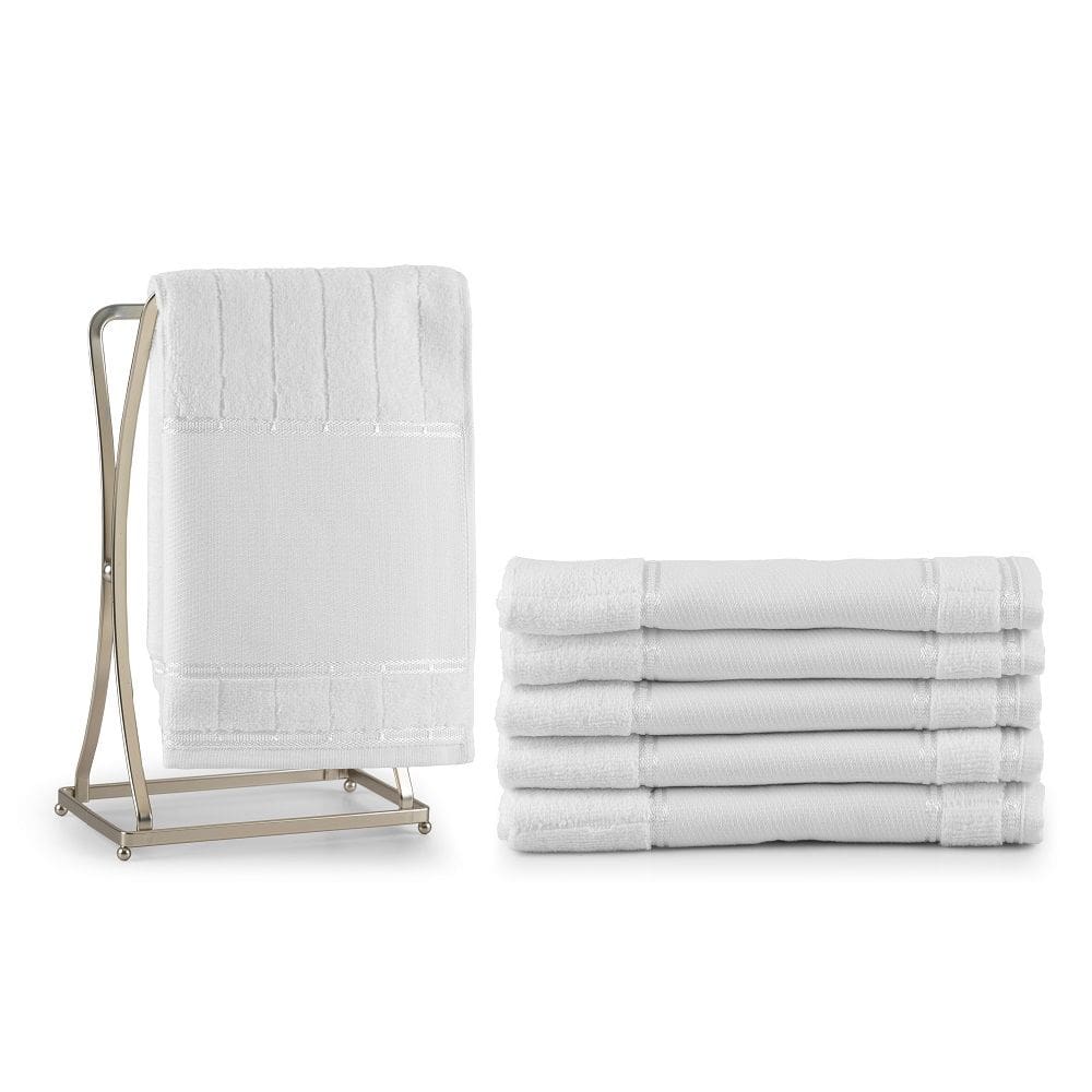 Kit 6 Peças Toalha de Lavabo Bellarte Social 100% Algodão Hipoalergênico, toalha para manicuri, toalha Fitness academia