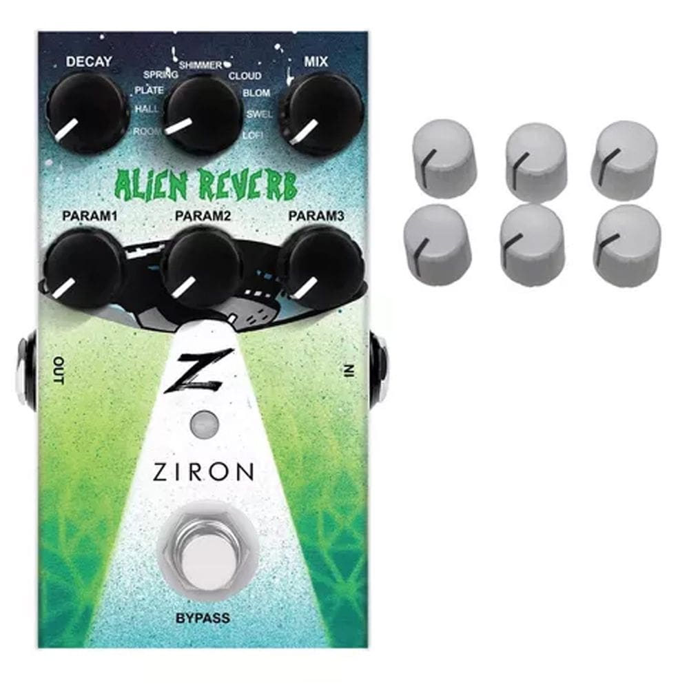 Pedal Ziron Alien Reverb True Bypass Usb C