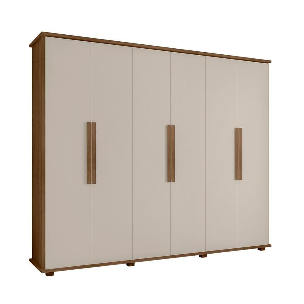 Roupeiro 6 Portas Cinamomo Off White