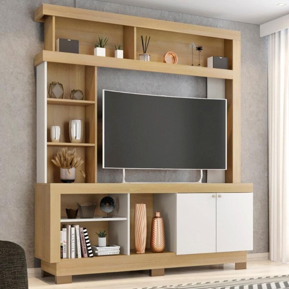 Estante 2 Portas Roterdã Nature Off White