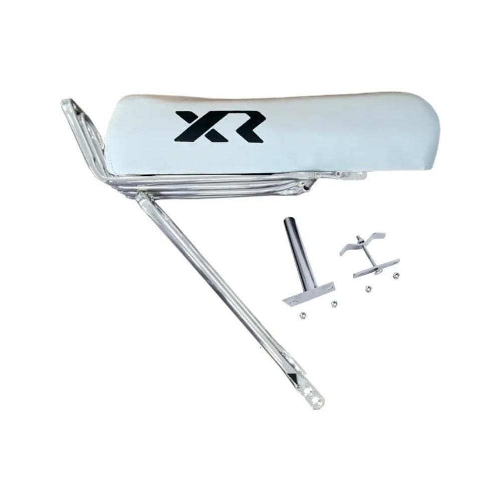 Kit Banco Xr Bike Com Rabetão Cromado + Presilha Canote