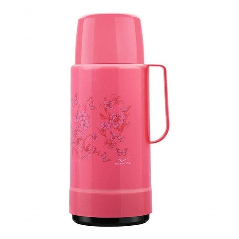 Garrafa Termica De Rolha 1l Invicta Lux Pink