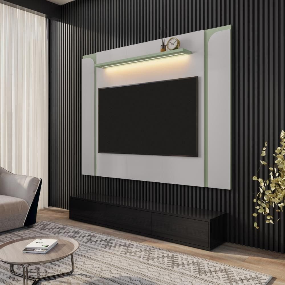 Painel 75 Polegadas Costa Do Sol Off-white Pistache