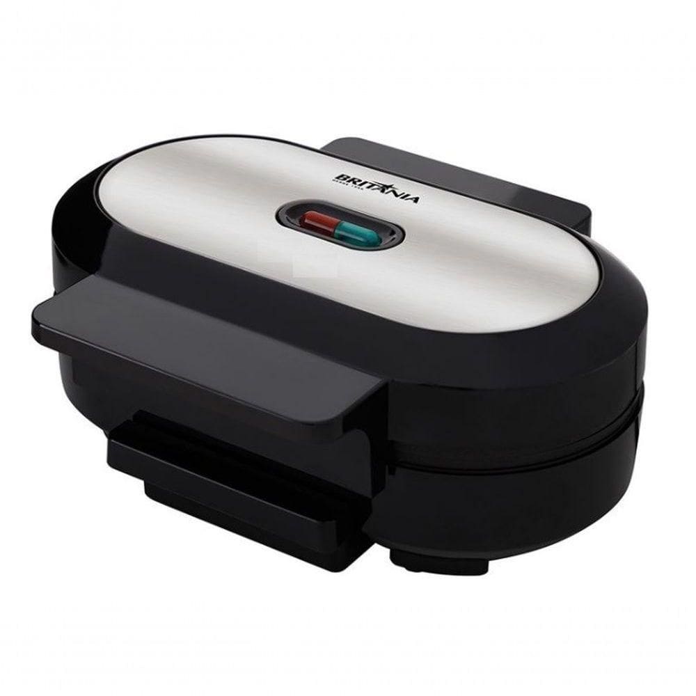 Grill Britania Preto Inox 1000w P- 2 Hamburgueres 220V