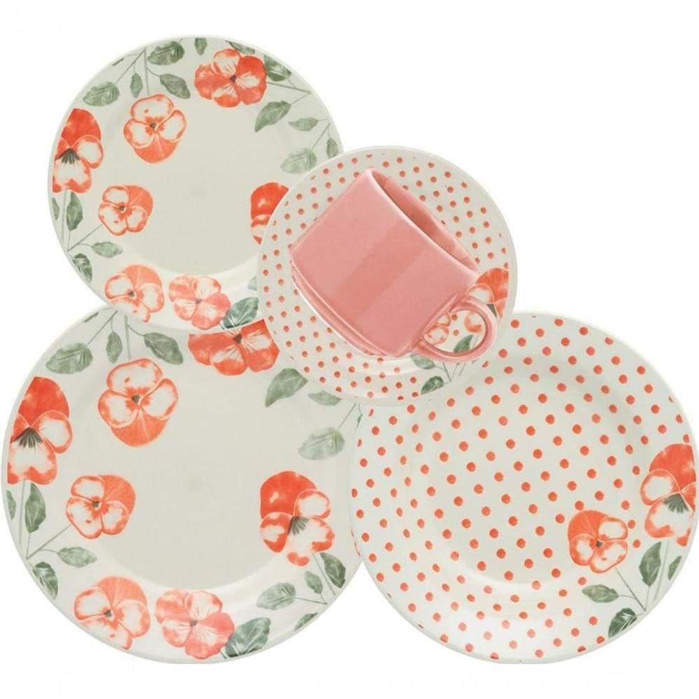 Jogo De Jantar Oxford New York Em Ceramica Estampada 20