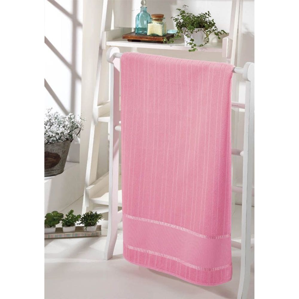 Toalha De Rosto Bordar Bella Aveludada Rosa Escuro 9806