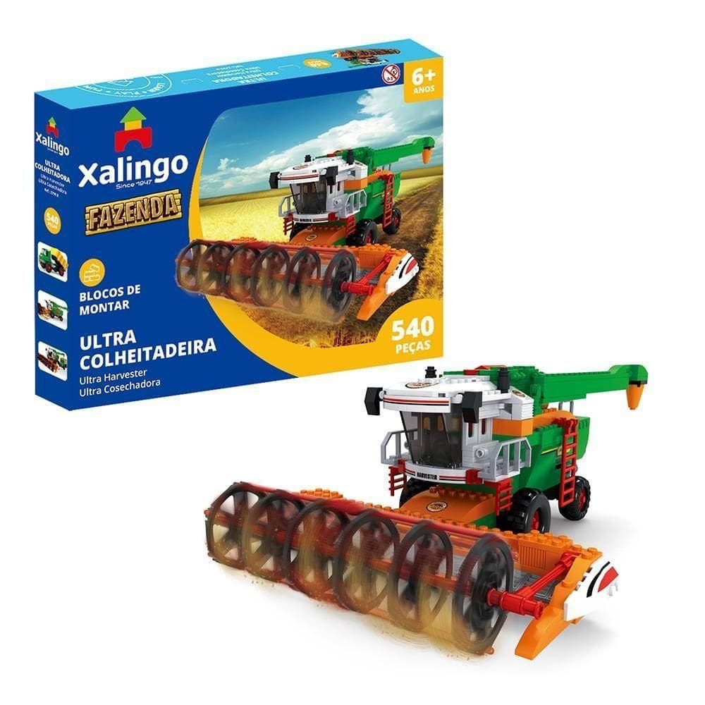 Blocos De Montar Fazenda Ultra Colheitadeira 540 Peças