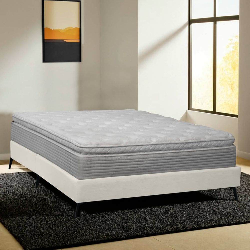 Base Cama Box Orgânica Montreal 199x210cm King Size Pés de Ferro Bouclê - SOFA STORE