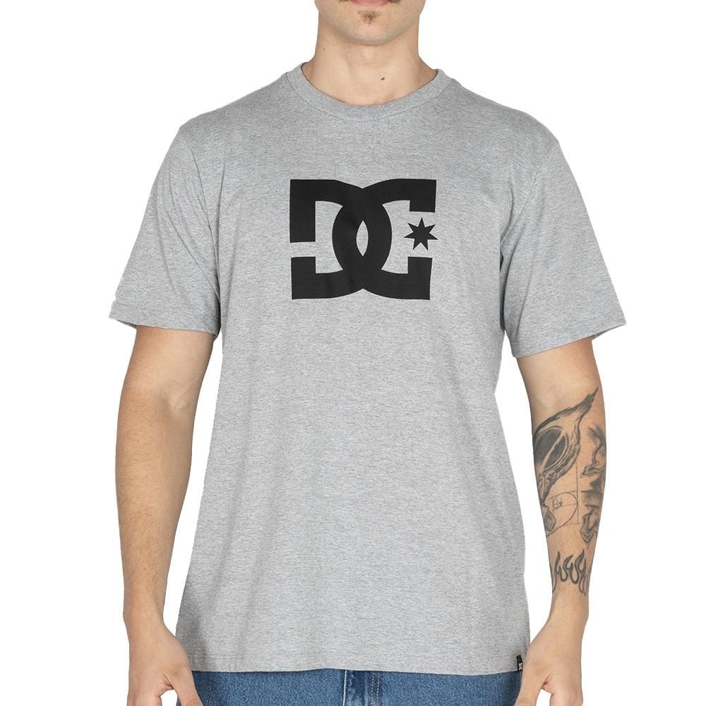 Camiseta DC Shoes DC Star WT25 Masculina Cinza Mescla