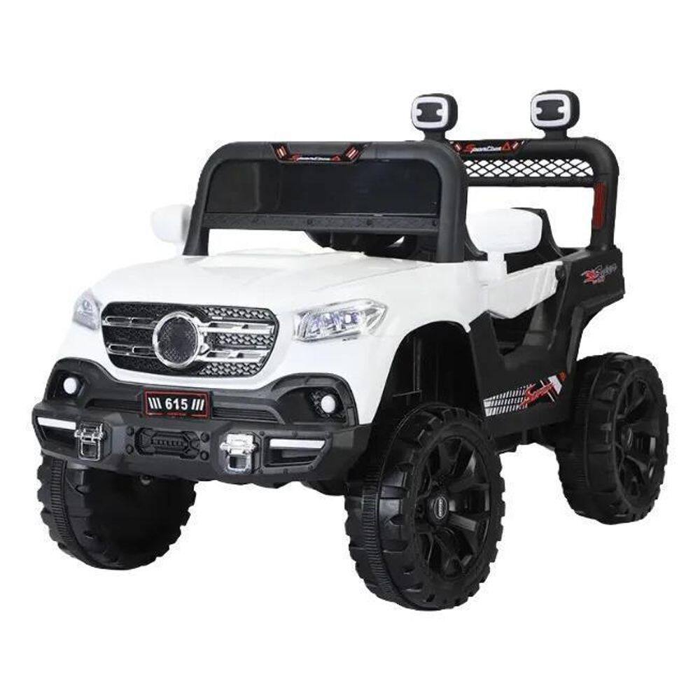 Jipe Elétrico Infantil Mc24143 Branco 12V Toys Import