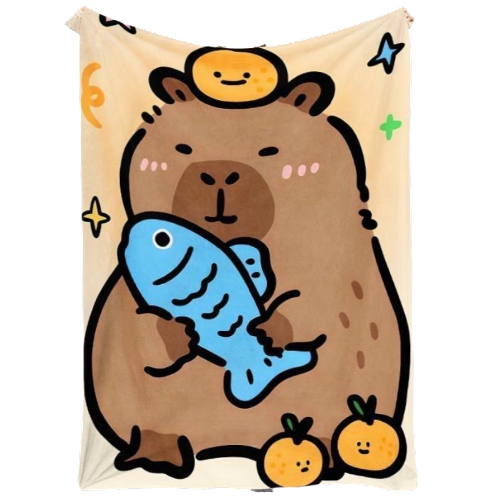 Manta SANMU Draw a Capivara Fish Poliéster 300g